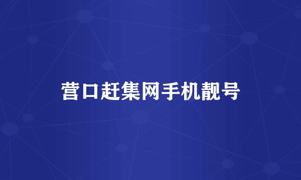 营口赶集网手机靓号