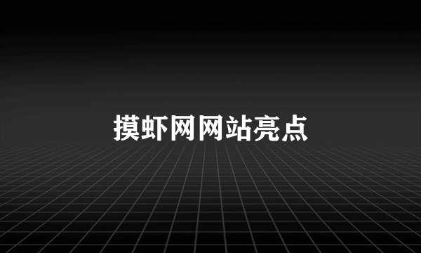 摸虾网网站亮点