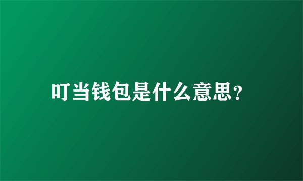 叮当钱包是什么意思？