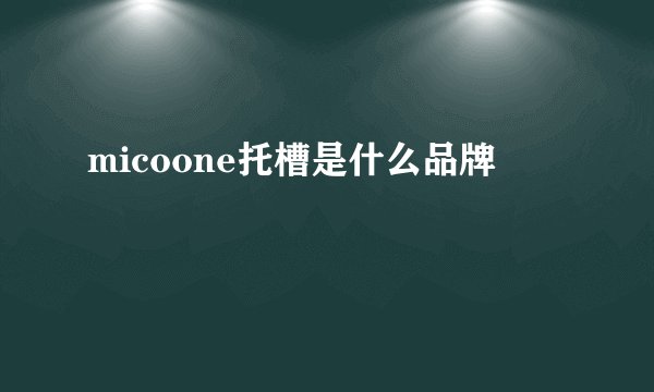 micoone托槽是什么品牌