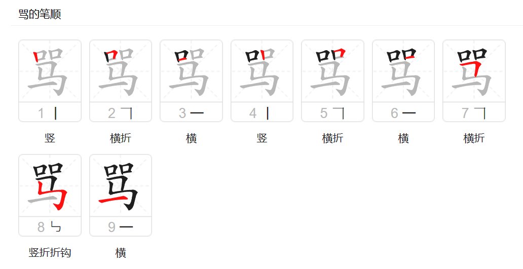 “骂”可以怎么组词？