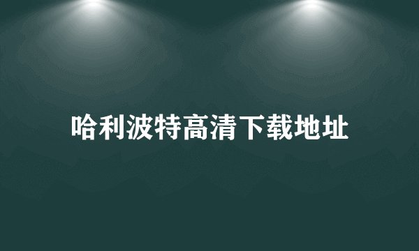 哈利波特高清下载地址