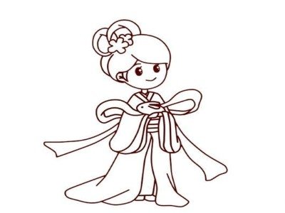 中秋节嫦娥怎么画