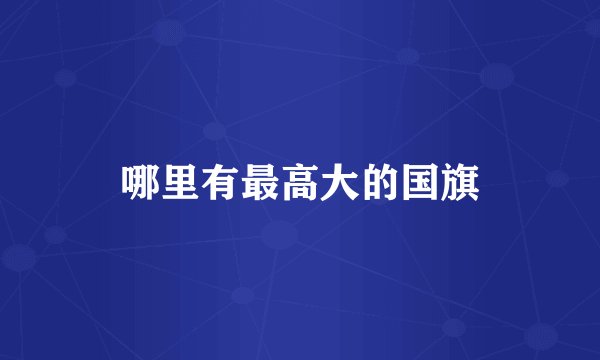 哪里有最高大的国旗