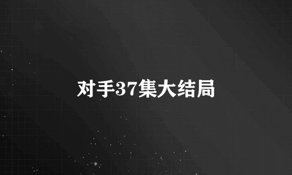 对手37集大结局
