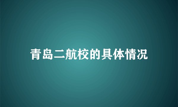 青岛二航校的具体情况