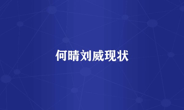 何晴刘威现状