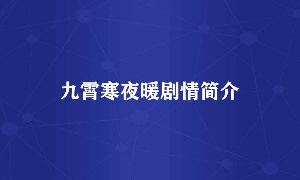 九霄寒夜暖剧情简介