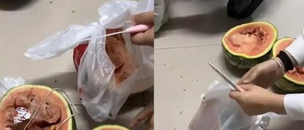 女生同情老人买5西瓜切开发现全坏 网友称坏人变老
