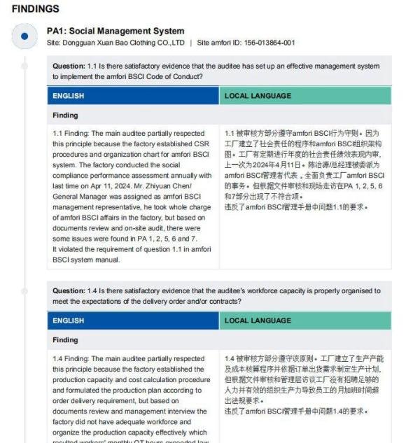 BSCI认证报告什么样的？级别怎么看？