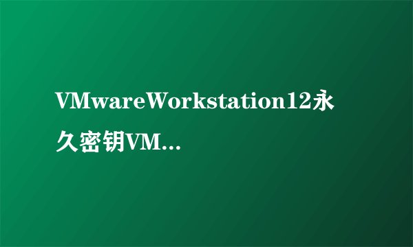 VMwareWorkstation12永久密钥VMwareWorkstation12下载注册问题汇总