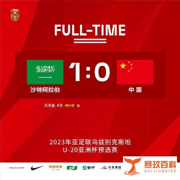 国青0-1负沙特仍出线,以小组第二晋级U20亚洲杯正赛!